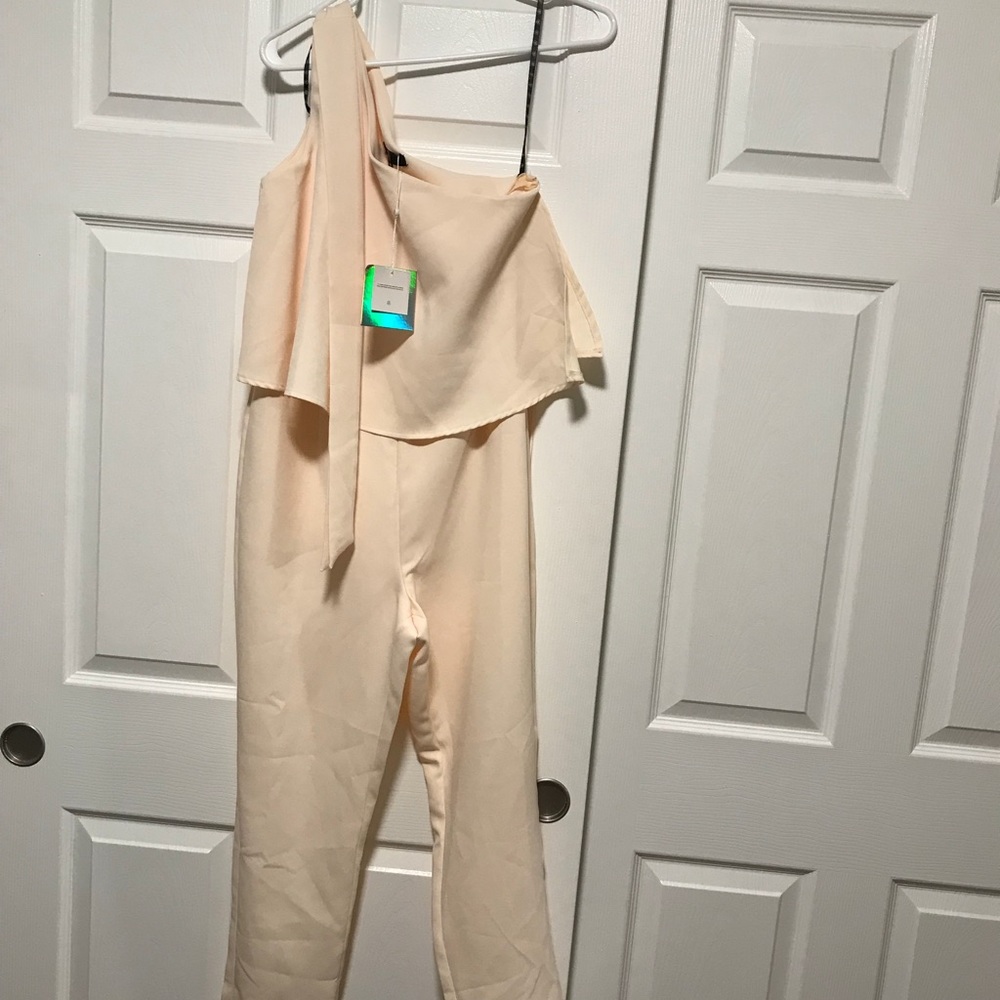 One shoulder nude jumper misguided